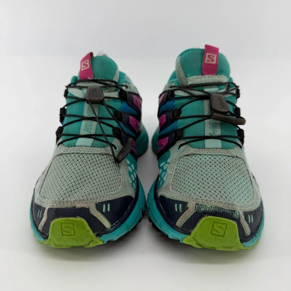 Salomon Women's Teal Turquoise Gray Trail Running Shoes
